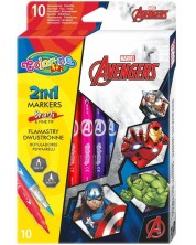 Dvostrani markeri Colorino - Marvel Avengers, 10 boja