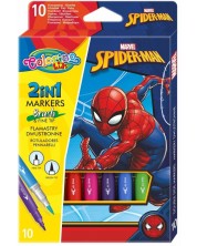 Dvostrani markeri Colorino - Marvel Spider-Man, 10 boja