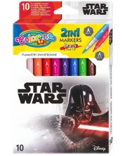 Dvostrani markeri Colorino - Marvel Star Wars, 10 boja