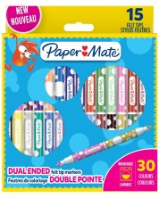 Dvostruki flomasteri Paper Mate Kids Coloring - 15 komada -1