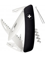 Džepni nožić Swiza - TT05, crni, s alatom za krpelje -1