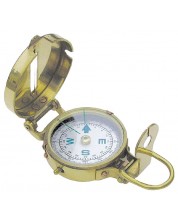 Džepni kompas Sea Club - Sa šestarom, mesing, 5,5 cm -1
