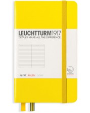 Džepna bilježnica Leuchtturm1917 - A6, s linijama, Lemon