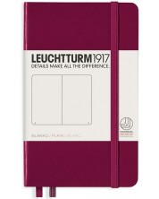 Džepna bilježnica Leuchtturm1917 - A6, bijele stranice, Port Red