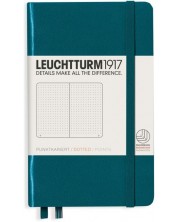 Džepni rokovnik Leuchtturm1917 - A6, točkaste stranice, Pacific Green -1