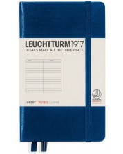 Džepna bilježnica Leuchtturm1917 - A6, s linijama, Navy