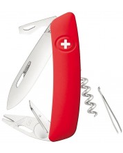 Džepni nožić Swiza - TT03, crveni, s alatom za krpelje -1