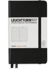 Džepni rokovnik Leuchtturm1917 - A6, s linijama, Black