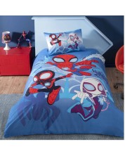 Set za jednostruki krevet TAC Licensed - Spidey and friends, 100% pamuk -1