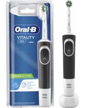 Električna četkica za zube Oral-B - D100 Cross Action, 1 glava, bijela