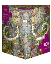 Puzzle Heye od 1000 dijelova - Život slona, Marino Degano