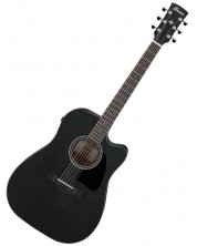 Elektroakustična gitara Ibanez - AW1040CE Open Pore, Weathered Black -1