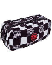 Elipsasta školska pernica Cool Pack Duke - Checkers, 2 pretinca