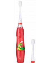 Električna četkica za zube Brush Baby - Kidzsonic, Dinosaur, s baterijom i 2 vrha -1