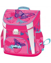 Ergonomski školski ruksak Lizzy Card Pink Butterfly - Premium