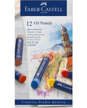 Uljane pastele Faber-Castell - Goldfaber, 12 boja