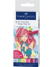 Faber-Castell Pitt Artist - Manga Shojo, 6 boja