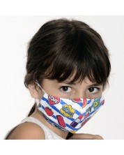 Dječja zaštitna maska - Fun, dvoslojni, s metalnim stekom, 6-12 godina