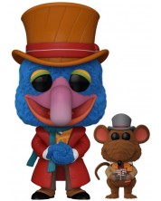 Figurica Funko POP! Disney: The Muppets Christmas Carol - Charles Dickens with Rizzo (Flocked) (Amazon Exclusive) #1456