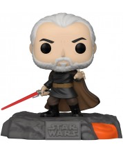 Figura Funko POP! Deluxe: Star Wars - Darth Tyranus (Red Saber Series Vol. 1) (Glows in the Dark) (Gamestop Exclusive) #522 -1