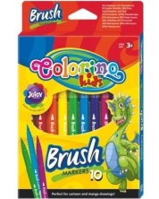 Flomasteri s vrhom četkice Colorino Kids - 10 boja