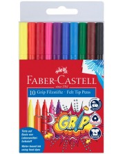 Flomasteri Faber-Castell Grip - 10 boja