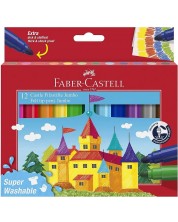 Flomasteri Faber-Castell Castle - 12 boja