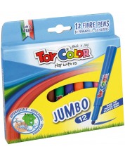Flomasteri Toy Color - Jumbo, 12 boja -1