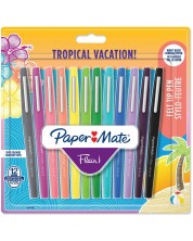 Flomasteri Paper Mate Flair - Tropical Vacation, 12 boja -1