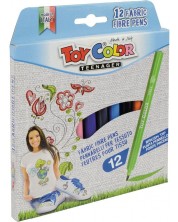Flomasteri Toy Color - Fabric, za tekstil, 12 boja -1