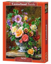 Puzzle Castorland od 500 dijelova - Vaza s cvijećem, Albert Williams
