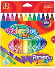 Flomasteri Colorino Kids - Jumbo, 12 boja -1