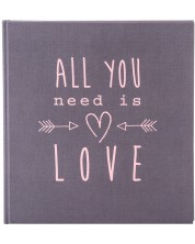 Foto album Goldbuch - All You Need Is Love, sivi, 30 x 31 cm
