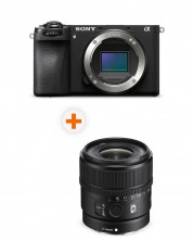 Fotoaparat Sony - Alpha A6700, Black + Objektiv Sony - E, 15mm, f/1.4 G