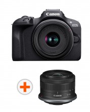 Fotoaparat Canon - EOS R100, RF-S 18-45mm, f/4.5-6.3 IS STM, Black + Objektiv Canon - RF-S, 10-18mm, f/4.5-6.3, IS STM
