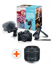 Fotoaparat Canon - EOS R50 Content Creator Kit, Black + Objektiv Canon - RF 35mm f/1.8 IS Macro STM -1