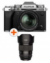 Fotoaparat Fujifilm - X-T5, 18-55mm, Silver + Objektiv Viltrox - AF, 75mm, f/1.2, za Fuji X-mount
