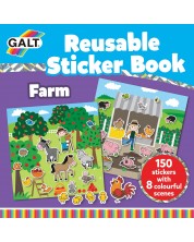 Knjižica sa naljepnicama Galt - Farma, 150 naljepnica za višekratnu upotrebu