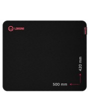 Gaming podloga za miš Lorgar - Main 325, XL, mekana, crna/crvena