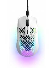 Gaming miš SteelSeries - Aerox 3 (2022), optički, bijeli