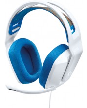 Gaming slušalice Logitech - G335, bijelo/plave -1