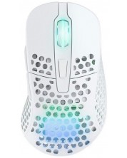 Gaming miš Xtrfy - M4, optički, bežični, bijeli -1