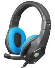 Gaming slušalice Fury - Phantom, RGB, за конзоли, crne/plave