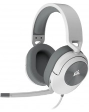 Gaming slušalice Corsair - HS55 Stereo, bijele -1