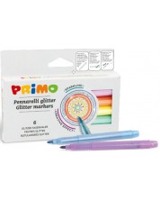 Svjetlucavi markeri Primo - 6 boja -1