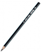 Grafitna olovka Ars Una - 2B, crna, prugasta
