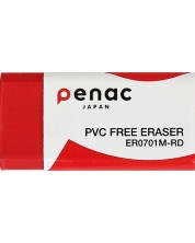 Gumica za olovku Penac - 4.3 х 2.1 х 1.3 cm, crvena -1