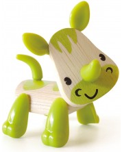 Dječja igračka od bambusa Nare – Mini životinja Nosorog