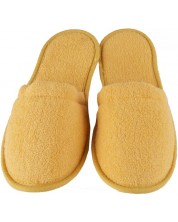 Frotirne papuče PNG - Žute, univerzalna veličina, 100% pamuk