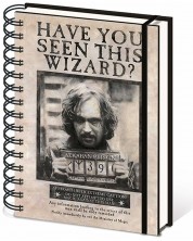 Bilježnica Pyramid Movies: Harry Potter - Sirius Black Wanted Poster, A5 format